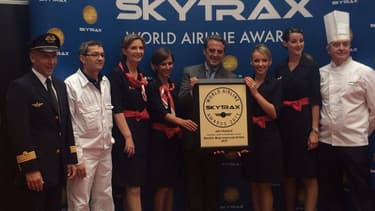 Air France s'impose aussi pour la deuxième année consécutive comme la compagnie offrant la meilleure restauration dans un salon de première classe.