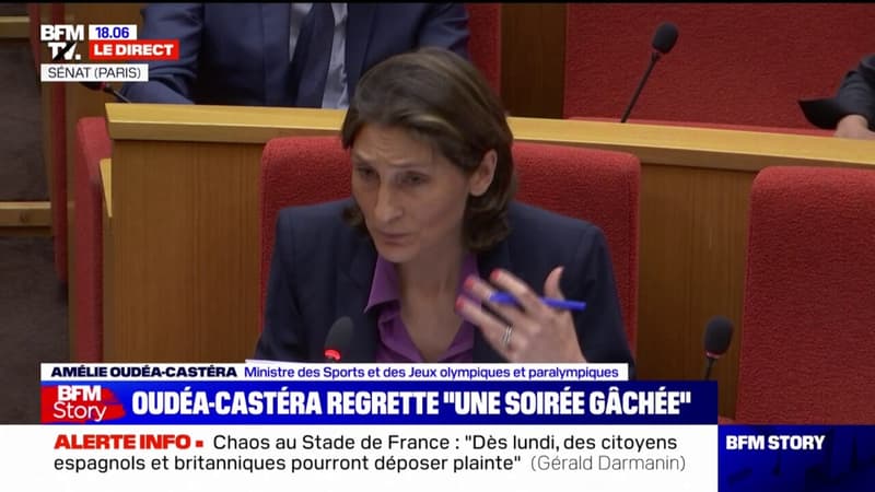 Stade de France: Amélie Oudéa-Castéra assure que la proportion de faux billets était 
