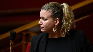 La cheffe de file des députés insoumis, Mathilde Panot, le 21 octobre 2024 à l'Assemblée nationale. (Illustration)