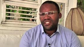 Thierry Dol, ex-ingénieur chez Areva et ancien otage d'Aqmi, à Saint-Anne en Martinique le 28 décembre 2015.