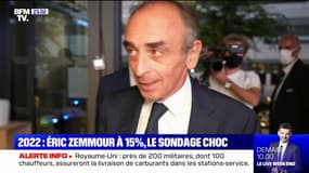 Avec 15% d’intentions de vote au premier tour, Éric Zemmour devance tous les candidats de la droite et talonne Marine Le Pen