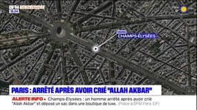 Paris: arrêté après avoir crié "Allah Akbar" dans une boutique des Champs-Élysées