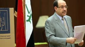 Le premier ministre irakien Nouri al-Maliki, le 30 avril 2014, à Bagdad.