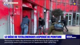 Hauts-de-Seine: le siège de TotalEnergies aspergé de peinture après la publication de ses bénéfices records