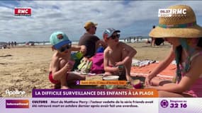 Vacances: la difficile surveillance des enfants à la plage