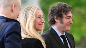 Karina Milei et son frère Javier Milei, le président de l'Argentine, en juin 2024