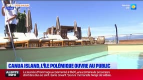 Canua Island, l'île flottante controversée, a ouvert ses portes au large de Mandelieu-la-Napoule