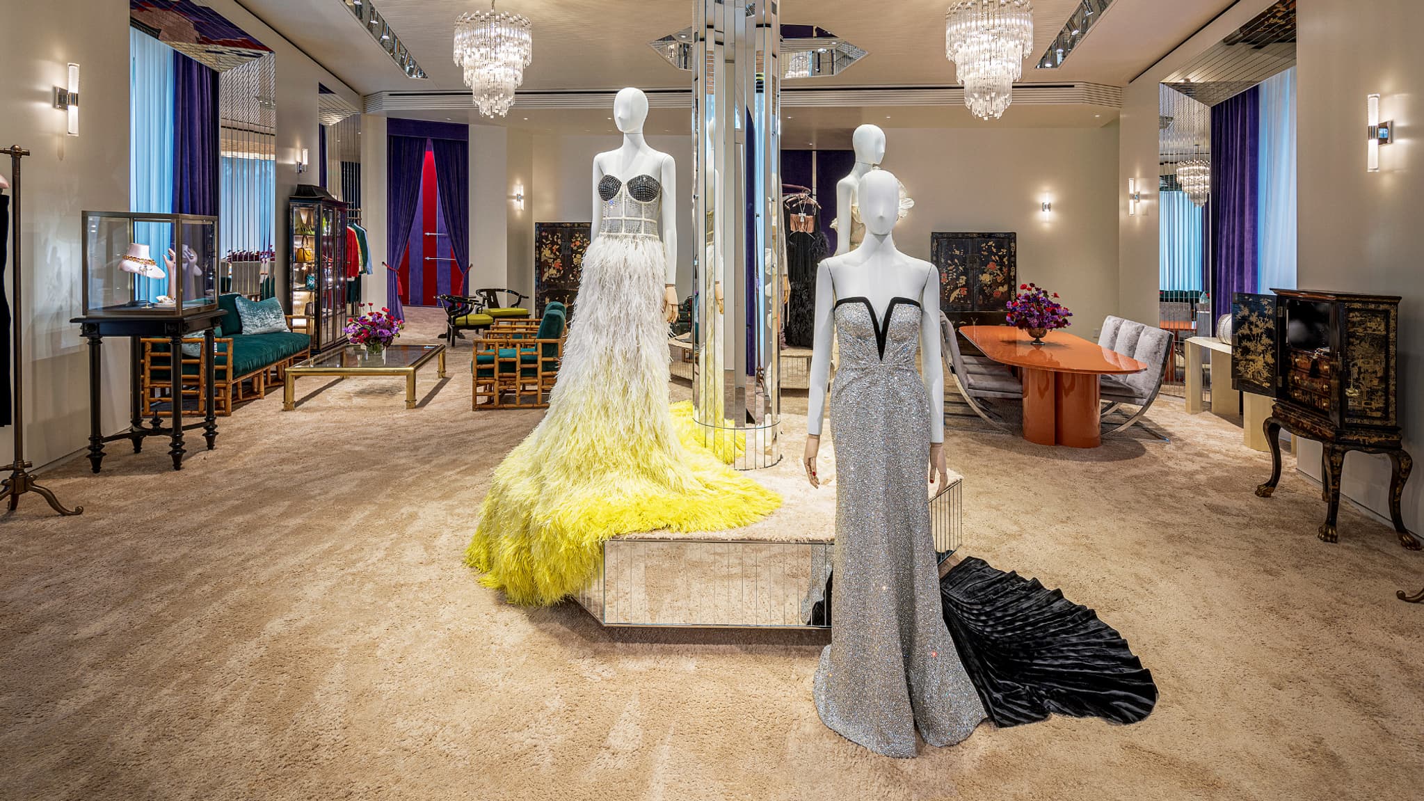 Le salon privé de Gucci à Los Angeles. Le salon privé de Gucci à Los Angeles.