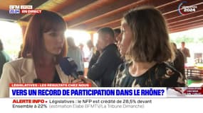 Législatives dans le Rhône:Tiffany Joncour (RN) réagit aux premières estimations du premier tour