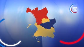 La carte des résultats du premier tour de l'élection présidentielle 2022