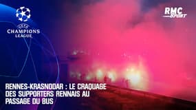Rennes-Krasnodar : Le craquage des supporters rennais au passage du bus