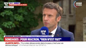 "Rien n'est fait": Emmanuel Macron réagit aux derniers sondages