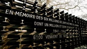 Le mémorial "Les Rails de la mémoire" à Lyon, le 25 janvier 2025.