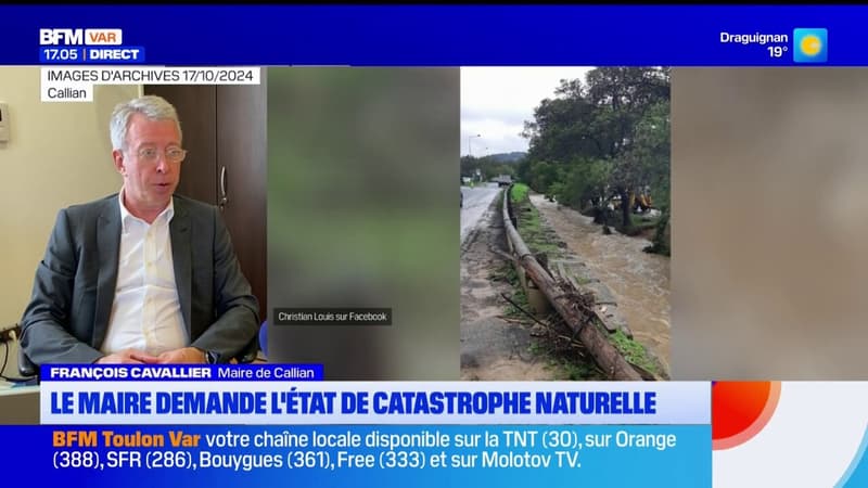 Callian: le maire demande l'état de catastrophe naturelle