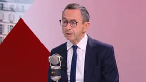Le ministre de l'Intérieur, Bruno Retailleau, le mercredi 23 avril 2025 dans le "Face à face" sur BFMTV-RMC
