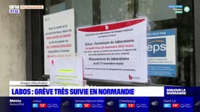 Grève des laboratoires: le mouvement très suivi en Normandie