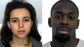 Hayat Boumedienne et Amédy Coulibaly 