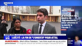 Atteintes à la laïcité à l'école: Gabriel Attal affirme "qu'il n'y a plus d'omerta"