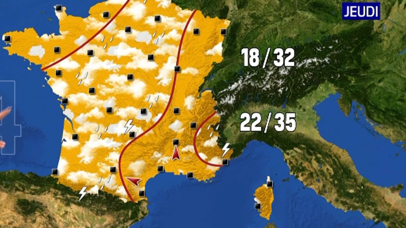Les prévisions météo pour le jeudi 4 août. Les prévisions météo pour le jeudi 4 août.