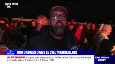 "C'était grandiose": Des Marseillais réagissent au spectacle de drones pour fêter l'arrivée de la flamme olympique dans la cité phocéenne