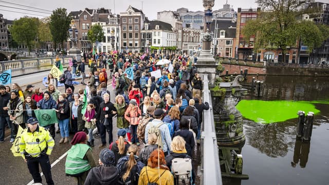 Les militants à Amsterdam ce samedi