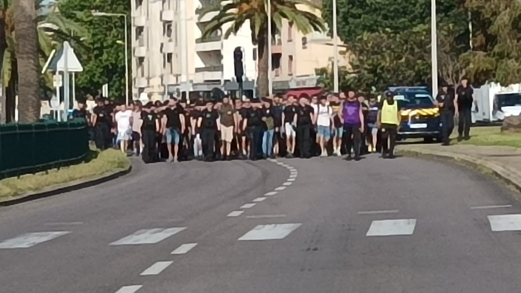 Les fans Marseillais à Ajaccio Les fans Marseillais à Ajaccio