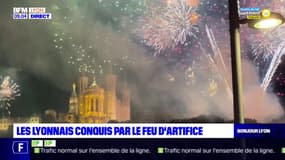 Les Lyonnais conquis par le feu d'artifice du 14-Juillet