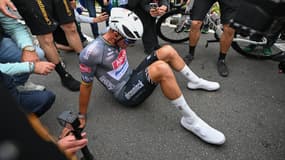 Mathieu Van Der Poel vainqueur de la 2e étape du Tour de France, le 6 juillet 2025.