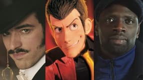 Les 1001 visages de Lupin: Romain Duris, le personnage Lupin III et Omar Sy