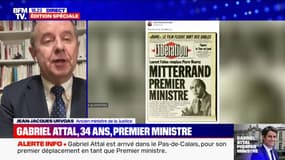 Gabriel Attal nommé Premier ministre: "Emmanuel Macron continuera à contrôler l'action du gouvernement", estime l'ancien ministre de la Justice, Jean-Jacques Urvoas