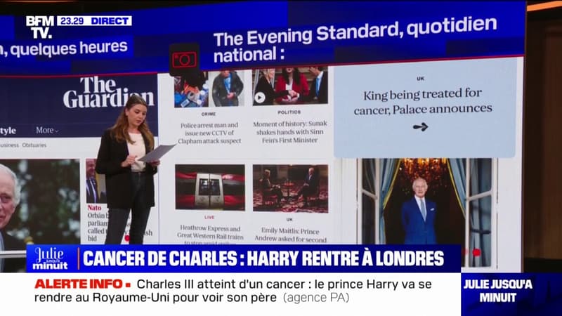 Cancer de Charles III: les réactions dans la presse britannique