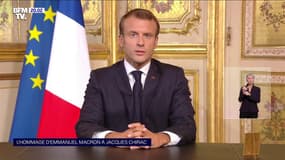 Retrouvez l'intégralité de l'hommage d'Emmanuel Macron à Jacques Chirac