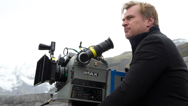 Christopher Nolan sur le tournage d'"Interstellar"