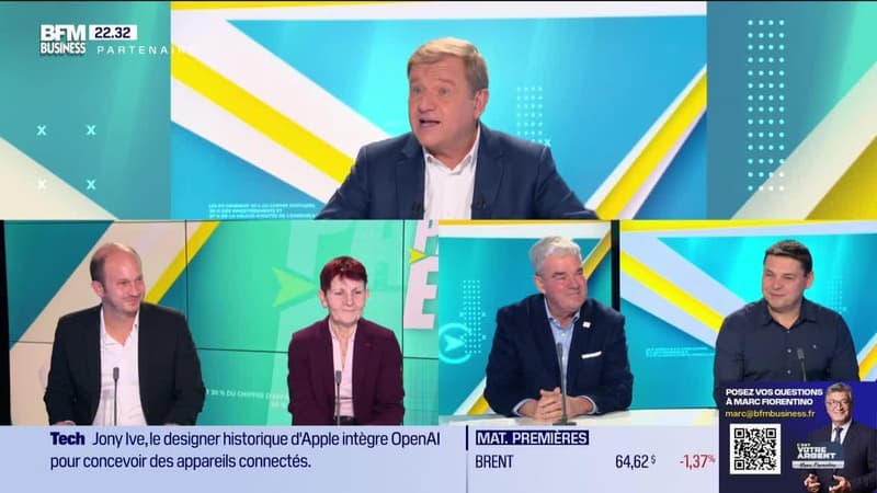 Pari ETI : Patrice Bégay reçoit Benjamin Lariche (One Fitness Club), Françoise Farag (Salvia Développement), Jean-Paul Carta (CARTA-ROUXEL) et Olivier Bernard (Domaine de Chevalier) - 21/05