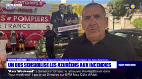 Sécheresse: un bus des pompiers sensibilise les Azuréens aux incendies