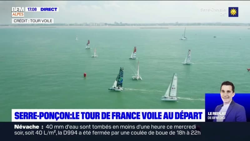 Serre-Ponçon: le lac accueille le Tour de France à la voile