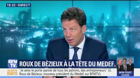 "On était dans un Medef de combat, il faut qu'on soit dans un Medef de proposition", estime son nouveau président Geoffroy Roux de Bézieux