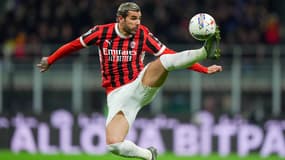 Théo Hernandez avec l'AC Milan, le 9 mai 2025