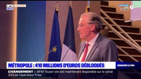 Métropole: 410 millions d'euros débloqués 