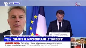 Fabien Roussel sur le report de la visite de Charles III: "Ce n'est pas une bonne nouvelle que cela ait des répercussions sur nos relations avec les Britanniques"