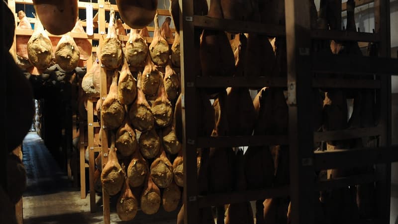 Le jambon du Kintoa est issu d'un porc rustique du sud-ouest de la France, de race "pie noir du Pays basque"
