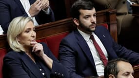 Marine Le Pen et Jean-Philippe Tanguy à l'Assemblée nationale le 4 février 2025 