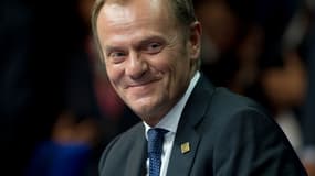 Le Polonais Donald Tusk, nommé à la tête du Conseil européen, ce samedi à Bruxelles.