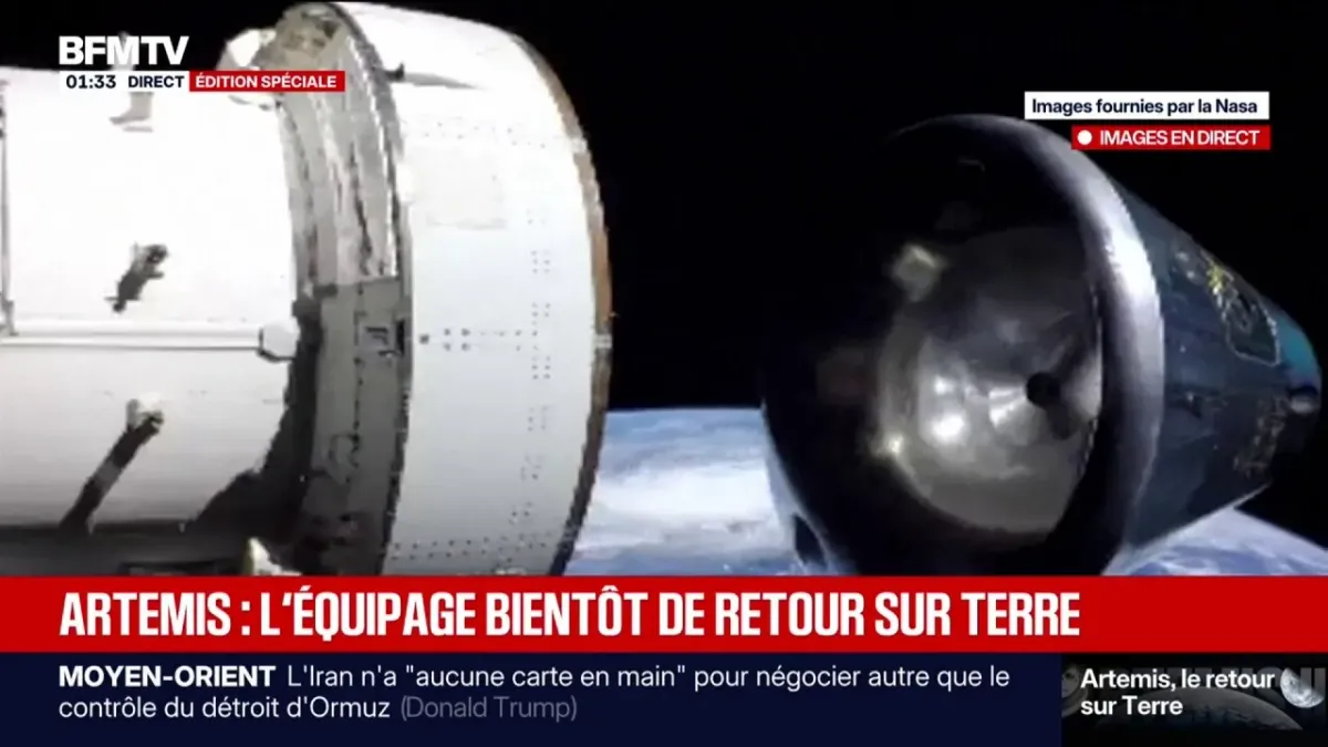 Retour de la mission Artémis II: le module de service s'est détaché de ...