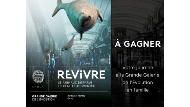 VOTRE JOURNEE A LA GRANDE GALERIE DE L'EVOLUTION