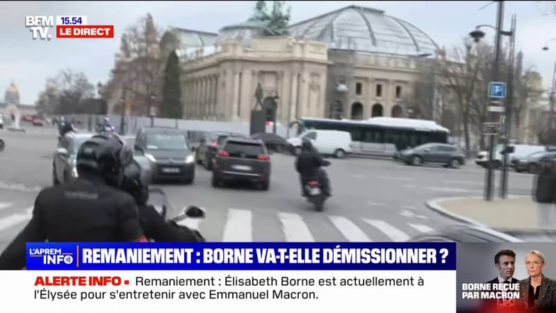 Remaniement: après s'être entretenue avec Emmanuel Macron, Élisabeth Borne quitte l'Élysée