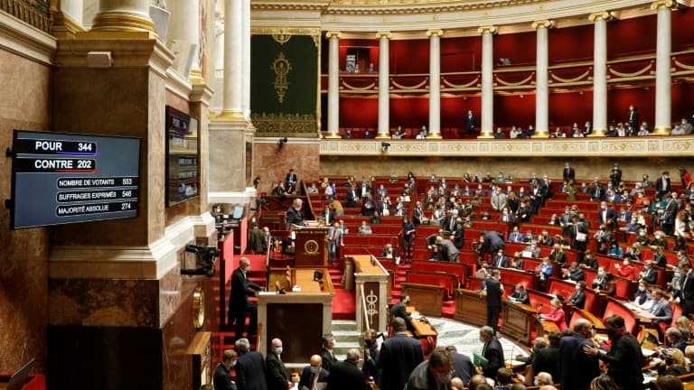L'Assemblée nationale, à Paris le 26 octobre 2021