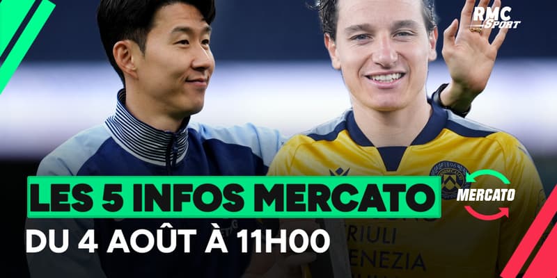 Son, Thauvin, David Luiz... les 5 infos mercato du lundi 4 août à 11h