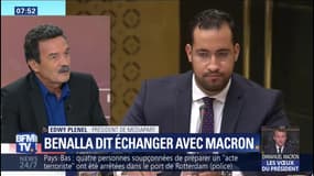 Edwy Plenel, président de Mediapart, confirme que les échanges entre Benalla et Macron "ont été authentifiés" 
