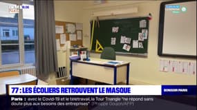 Seine-et-Marne: les écoliers retrouvent le masque sanitaire
